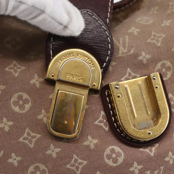 LOUIS VUITTON Monogram Idylle Elegy Hand Bag 2way Red Sepia M56698 Auth 145464