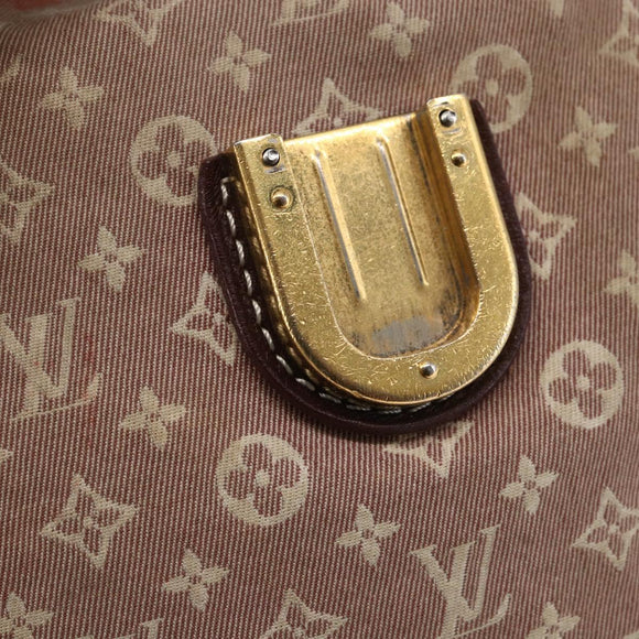 LOUIS VUITTON Monogram Idylle Elegy Hand Bag 2way Red Sepia M56698 Auth 145464