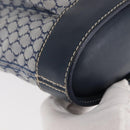 CELINE Macadam Canvas Hand Bag Blue Gold Auth 145470-9