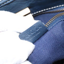 CELINE Macadam Canvas Hand Bag Blue Gold Auth 145470-12