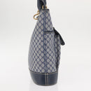CELINE Macadam Canvas Hand Bag Blue Gold Auth 145470-4