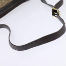 CELINE C Sulky Shoulder Bag Canvas Brown Gold Auth 145471-7