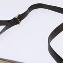 CELINE C Sulky Shoulder Bag Canvas Brown Gold Auth 145471-14