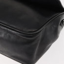 CELINE Hand Bag Leather Black Auth 145472-14
