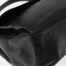 CELINE Hand Bag Leather Black Auth 145472-15