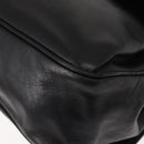 CELINE Hand Bag Leather Black Auth 145472-16