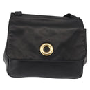 CELINE Hand Bag Leather Black Auth 145472-13
