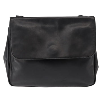 CELINE Hand Bag Leather Black Auth 145472 - 0