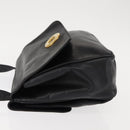 CELINE Hand Bag Leather Black Auth 145472-4