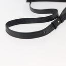 CELINE Hand Bag Leather Black Auth 145472-7