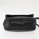 CELINE Hand Bag Leather Black Auth 145472-5