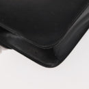 CELINE Chain Shoulder Bag Leather Black Gold Auth 145473-16