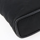 CELINE Tote Bag Nylon Leather Black Gold Auth 145474-16