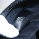 CELINE Tote Bag Nylon Leather Black Gold Auth 145474-12