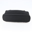 CELINE Tote Bag Nylon Leather Black Gold Auth 145474-5