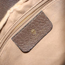 GUCCI GG Supreme Web Sherry Line Shoulder Bag PVC Leather Beige Red Auth 145477-20