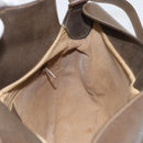 GUCCI GG Supreme Web Sherry Line Shoulder Bag PVC Leather Beige Red Auth 145477-21