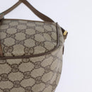 GUCCI GG Supreme Web Sherry Line Shoulder Bag PVC Beige 56 02 032 Auth 145478-14