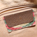 GUCCI GG Supreme Web Sherry Line Shoulder Bag PVC Beige 56 02 032 Auth 145478-18