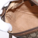 GUCCI GG Supreme Web Sherry Line Shoulder Bag PVC Beige 56 02 032 Auth 145478-20