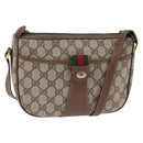 GUCCI GG Supreme Web Sherry Line Shoulder Bag PVC Beige 56 02 032 Auth 145478-1
