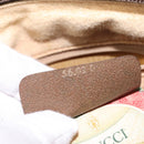 GUCCI GG Supreme Web Sherry Line Shoulder Bag PVC Beige 56 02 032 Auth 145478-12