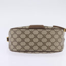 GUCCI GG Supreme Web Sherry Line Shoulder Bag PVC Beige 56 02 032 Auth 145478-5