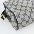 GUCCI GG Supreme Sherry Line Shoulder Bag PVC Navy Gold 98 02 087 Auth 145482-9