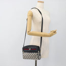 GUCCI GG Supreme Sherry Line Shoulder Bag PVC Navy Gold 98 02 087 Auth 145482-23