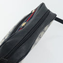 GUCCI GG Supreme Sherry Line Shoulder Bag PVC Navy Gold 98 02 087 Auth 145482-5
