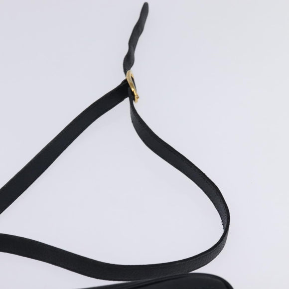 GUCCI GG Supreme Sherry Line Shoulder Bag PVC Navy Gold 98 02 087 Auth 145482