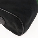 GUCCI GG Canvas Web Sherry Line Shoulder Bag Black Gold Red Auth 145483-12