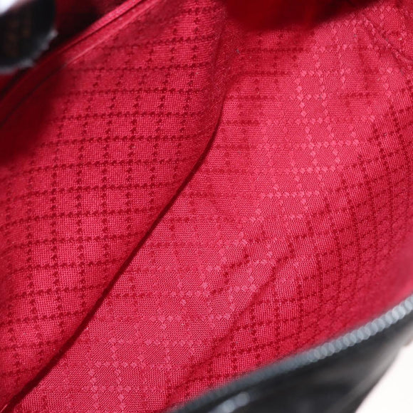 GUCCI GG Canvas Web Sherry Line Shoulder Bag Black Gold Red Auth 145483