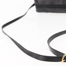 GUCCI GG Canvas Web Sherry Line Shoulder Bag Black Gold Red Auth 145483-7