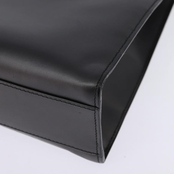 GUCCI Hand Bag Leather 2way Black 001 2058 1853 6 Auth 145484