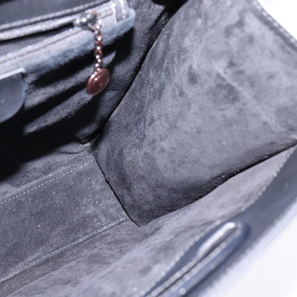 GUCCI Hand Bag Leather 2way Black 001 2058 1853 6 Auth 145484