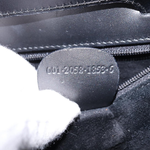 GUCCI Hand Bag Leather 2way Black 001 2058 1853 6 Auth 145484