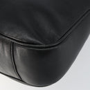 GUCCI Bamboo Hand Bag Leather 2way Black Gold 001 2058 1577 0 Auth 145485-16