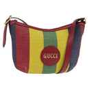 GUCCI Shoulder Bag Canvas Red Gold yellow 626422 Auth 145487-1