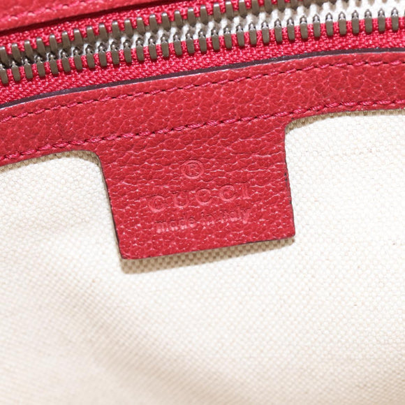 GUCCI Shoulder Bag Canvas Red Gold yellow 626422 Auth 145487