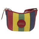 GUCCI Shoulder Bag Canvas Red Gold yellow 626422 Auth 145487-13
