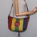 GUCCI Shoulder Bag Canvas Red Gold yellow 626422 Auth 145487-20
