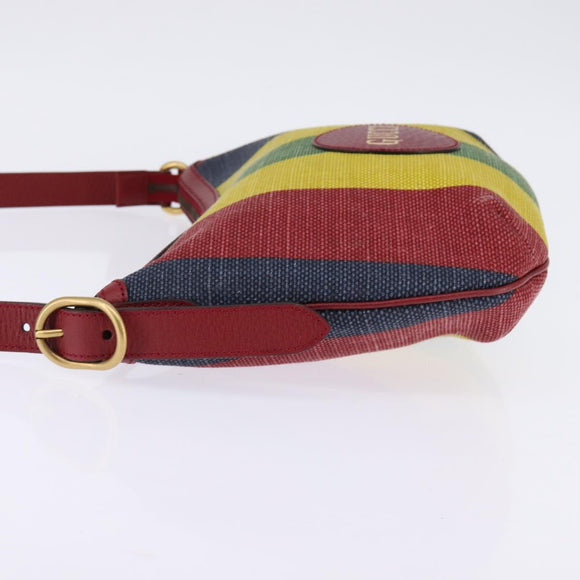 GUCCI Shoulder Bag Canvas Red Gold yellow 626422 Auth 145487