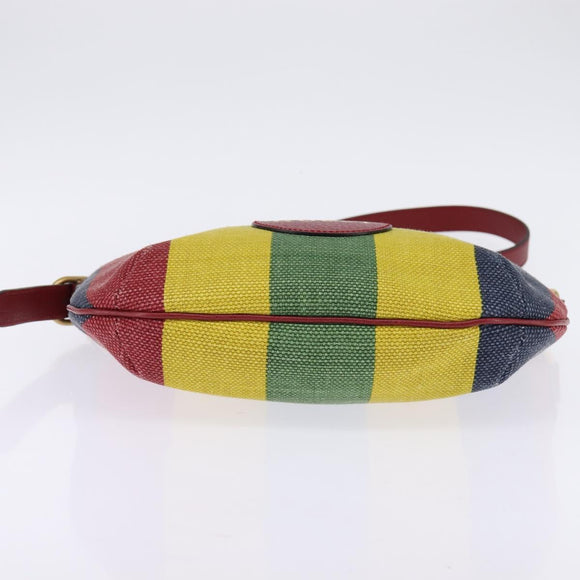 GUCCI Shoulder Bag Canvas Red Gold yellow 626422 Auth 145487