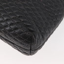 BALLY Chain Shoulder Bag Leather Black Auth 145489-14