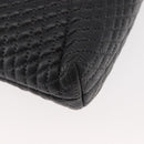 BALLY Chain Shoulder Bag Leather Black Auth 145489-15