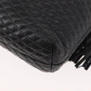 BALLY Chain Shoulder Bag Leather Black Auth 145489-16