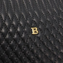 BALLY Chain Shoulder Bag Leather Black Auth 145489-17
