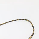 BALLY Chain Shoulder Bag Leather Black Auth 145489-8