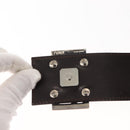 FENDI Zucca Canvas Mamma Baguette Tote Bag Black Silver Brown Auth 145493-10